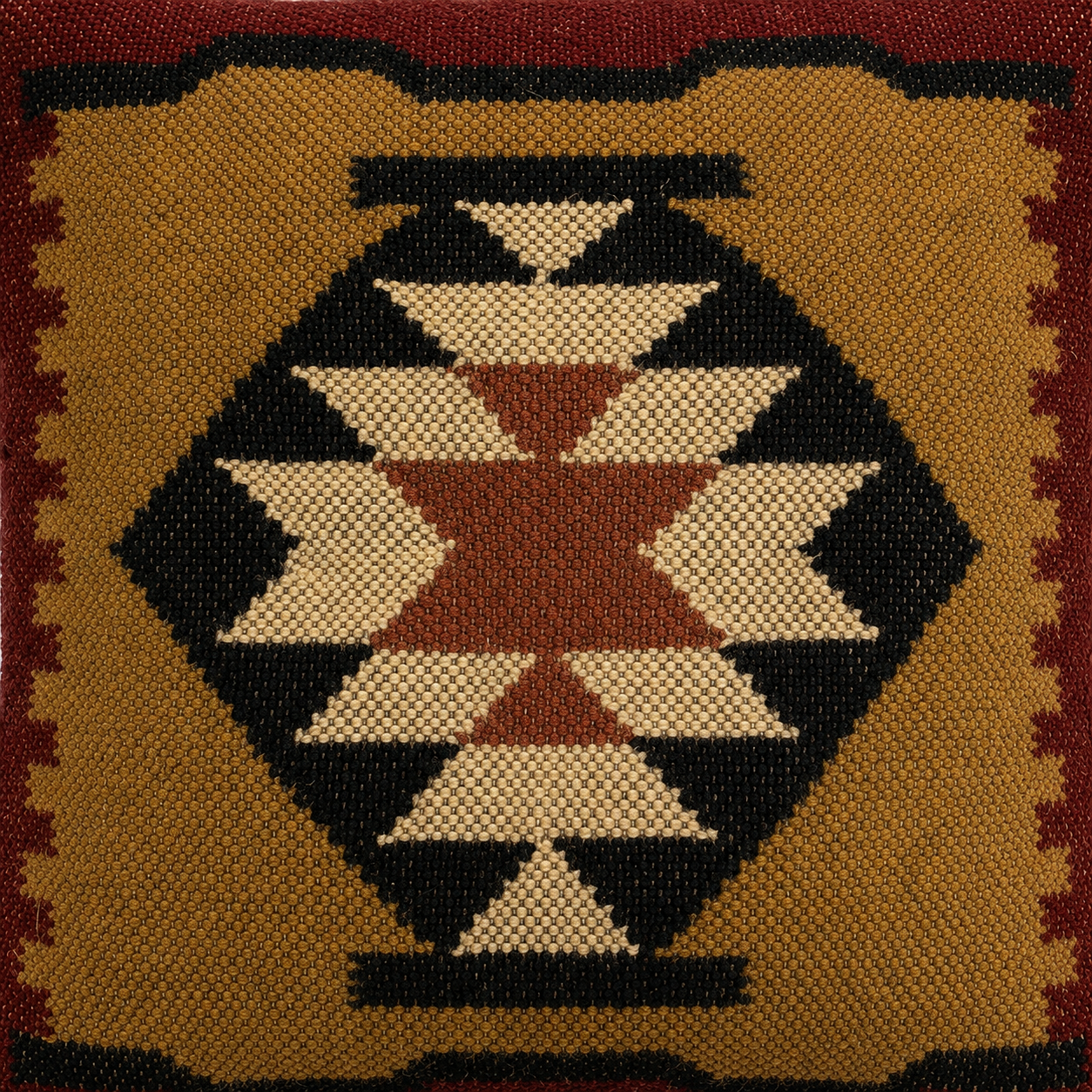 Lotus Cross Kilim Cushion Cover